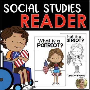 Preview of Patriot Reader USA Social Studies Patriotism Kindergarten & First Grade
