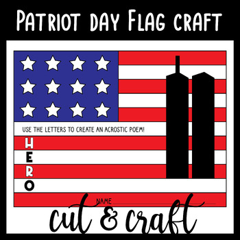 Memorial day acrostic poem - all about our heroes -letter template - Medal  craft