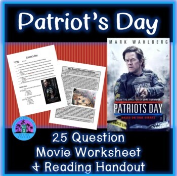 Preview of Patriot's Day Movie Worksheet