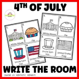 Patriotic 4th of July Write the Room Activity, Diffirentia