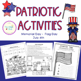 Patriotic Activities - Occupational Therapy - Handwriting 