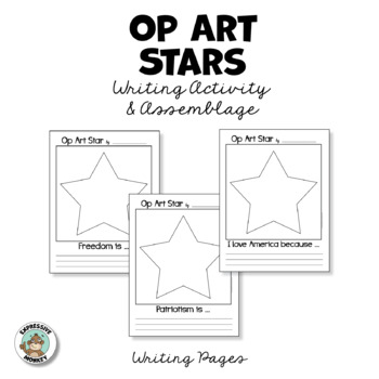 Patriotic Art Activity • Op Art Stars & Stripes • Elementary Art