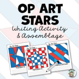 Patriotic Activity: Op Art Stars Writing & Class Project