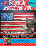 Patriotic American Art Lesson, United States Flag Art Proj