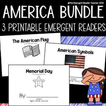 Preview of Patriotic American Guided Reading Bundle