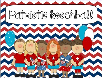 Preview of Patriotic/ American/ Military themed Kooshball Game for SMARTboard