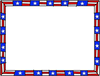 patriotic paper border