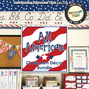 Americana classroom decor