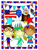 Patriotic Clip Art-4th of July {Confetti and Creativity Clip Art}
