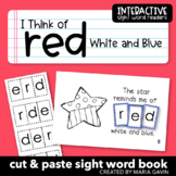 4th of July Patriotic Color Word Emergent Reader "I Think 