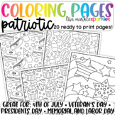 Patriotic Coloring Pages - 4th of July Veteran's President