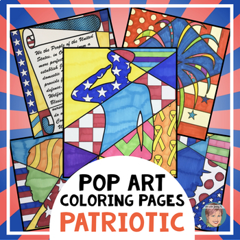 Preview of Patriotic Coloring Pages w/ Designs for Memorial Day (and Other Occasions!)
