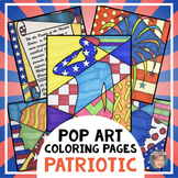 Patriotic Coloring Pages w/ Designs for 4th of July (and O