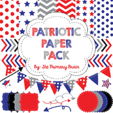 Patriotic Digital Paper and Clip Art Pack
