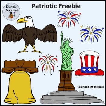 Preview of Patriotic FREEBIE Clip Art