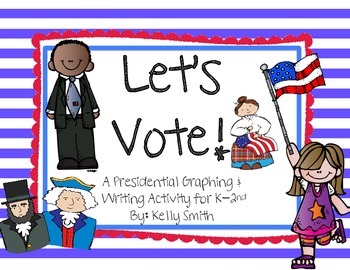 Preview of Let's Vote!! Patriotic Graphing & Writing FREEBIE!!!