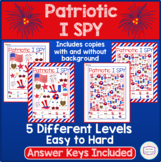 Patriotic I SPY - Fun Games & Activities: Labor Day / Memo