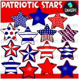 Patriotic July 4th Independence Day Stars Clip Art Set {Ed