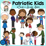 Patriotic Kids Clip Art