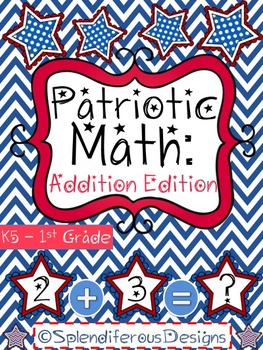 Preview of Patriotic Math Addition Edition Level 1
