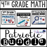 Patriotic Math Worksheets 4th Grade Bundle