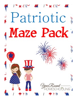 Printable Patriotic Mazes for Kids