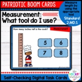 Patriotic Measurement Tools BOOM™ Cards Standard | 2.MD.1