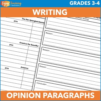 Preview of End of the Year Argumentative Writing Prompt -  Opinion & Persuasive Paragraphs