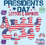 Patriotic Presidents Day Letters & Numbs Bulletin Board  C