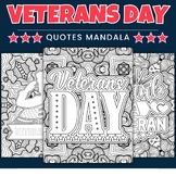 Patriotic Quotes Mandala Coloring Pages Sheets - Fun Veter