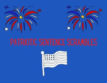 Preview of Patriotic Sentence Scrambles