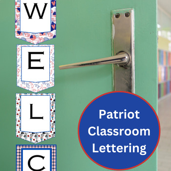 Preview of Patriotic Social Studies Decor: Alphabet Letters for Bulletin Boards and Signs