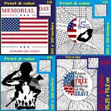 Patriotic Soldier Memorial Day Collaborative Posters Bulle