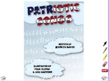 Preview of Patriotic Songs - ActivInspire Flipchart