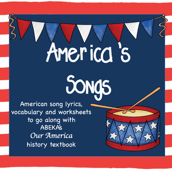Preview of American Patriotic Songs for United States History