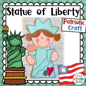 Preview of Patriotic "Statue of Liberty" Craft for 4th of July, Summer or Presidents Day