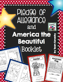 Pledge of Allegiance and America the Beautiful Booklets