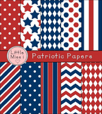 Patriotic-Themed Digital Papers