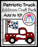 USA Craft: Truck Addition Math Activity for 4th of July, M