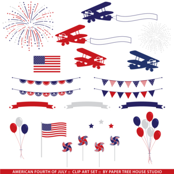 Preview of Patriotic USA American Clip Art (ID#256)