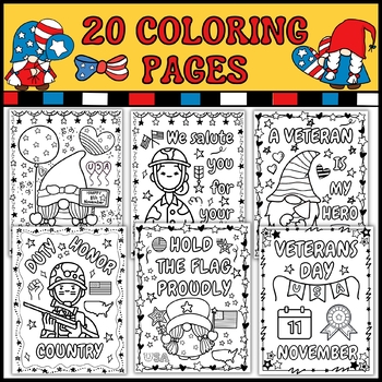 Patriotic Veteran's Day Coloring Pages