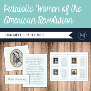 Preview of Patriotic Women of the American Revolution