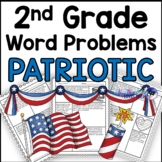 Patriotic Word Problems Math Practice 2nd Grade Common Core