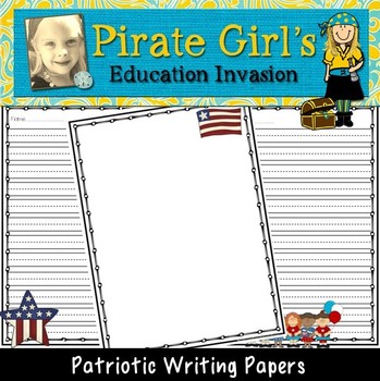 Preview of Patriotic Writing Papers