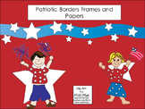 Patriotic frames borders and papers