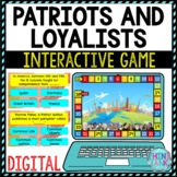 Patriots and Loyalists Review Game Board | Digital | Googl