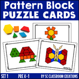 Pattern Block Puzzles - Pattern Block Task Card Mats