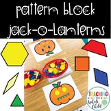 Pattern Block Pumpkin / Jack-o-lantern Faces