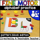 Pattern Block Letter Mats Alphabet Activities
