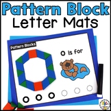 Pattern Block Letter Recognition Mats - Alphabet Formation